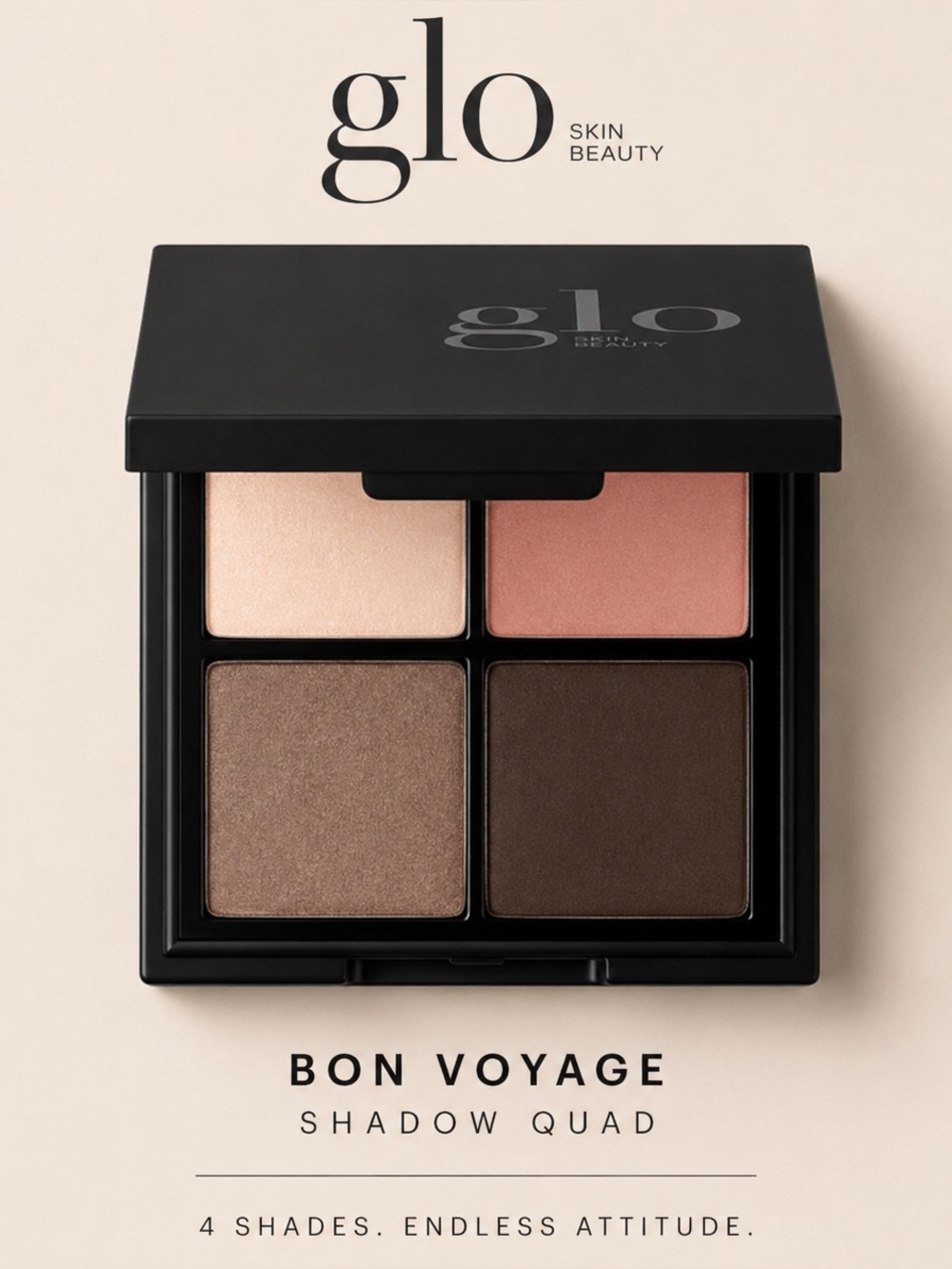 Glo Skin Beauty Bon Voyage Shadow Quad Eyeshadow Palette New in Box